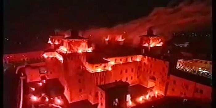 Incendio del Castello a Ferrara