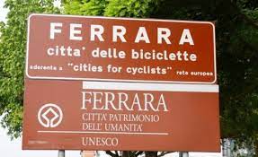 cartello Ferrara biciclette